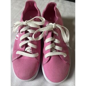 HEELYS Women's Size 6 Bright‎ Pink Canvas Skate Shoes HES10437